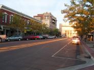 100 Block of Central Avenue on a fall Morning