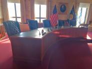 Commission Chambers head table