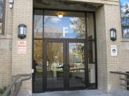 Entrance "F" on the north east doors of the main Civic Center building