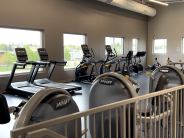 Completed workout area