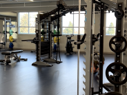 Completed workout area