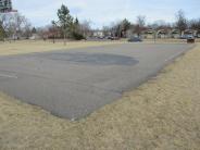 Before Photo - Gibson Park Basketball Court
