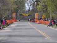 The race finish line