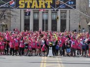 A closer look at runners lined up at the start of another race 