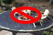 unapproved fire pit circle