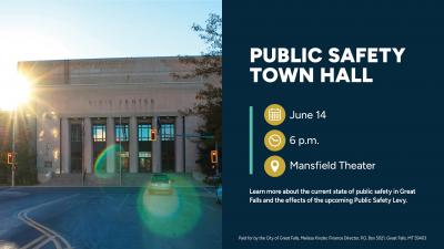 Public Safety Town Hall meeting on June 14 at 6 p.m. in the Mansfield Theater