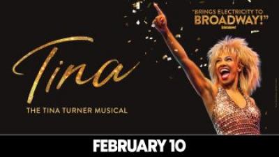 Lady holding microphone out in front of her, Tina The Tina Turner Musical, February 10