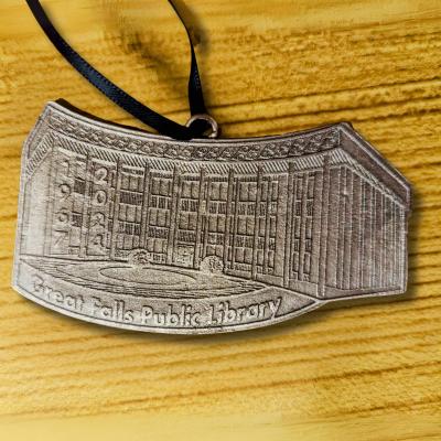 2024 Annual Christmas Ornament 'The Great Falls Public Library'