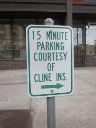 Courtesy Parking Sign City of Great Falls Montana
