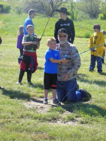 Family fishing at Fishing Day event 